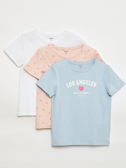 Lot de 3 t-shirts à manches courtes - Kiabi