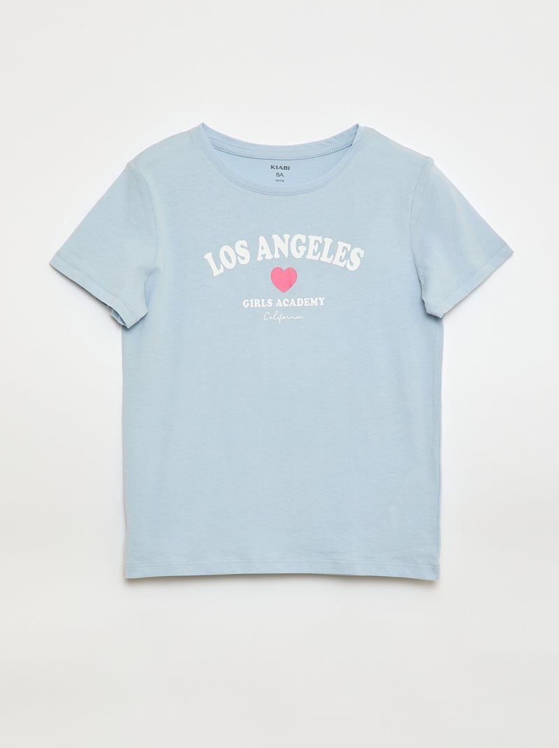 Lot de 3 t-shirts à manches courtes Bleu - Kiabi