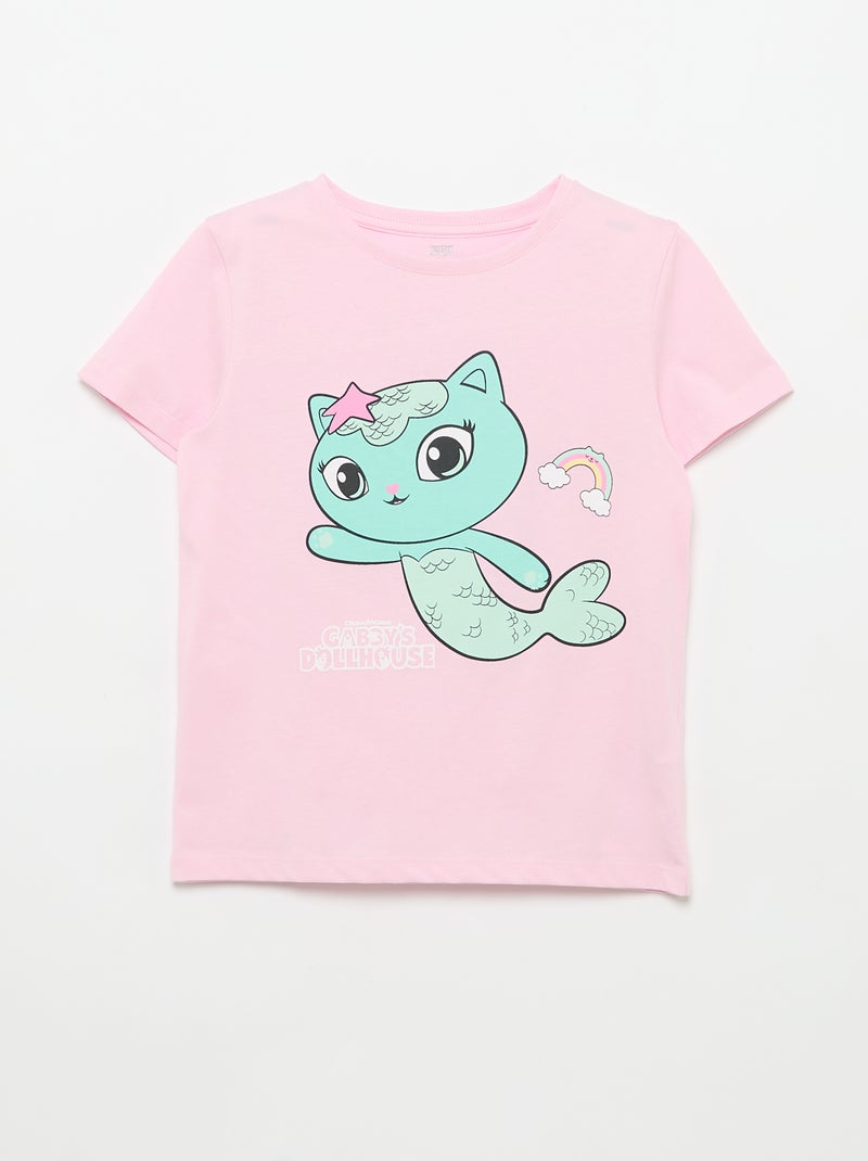 Lot de 3 T-shirts à manches courtes 'Gabby et la maison magique' Rose - Kiabi