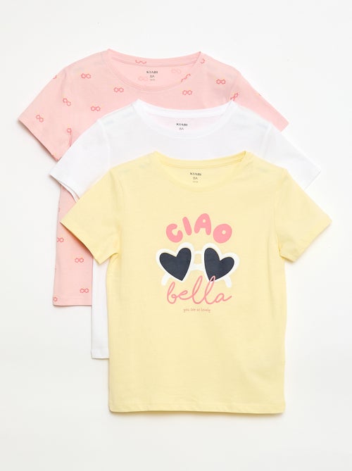 Lot de 3 t-shirts à manches courtes - Kiabi