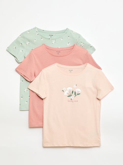 Lot de 3 t-shirts à manches courtes - Kiabi