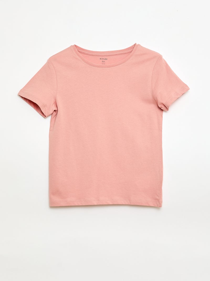 Lot de 3 t-shirts à manches courtes Rose - Kiabi