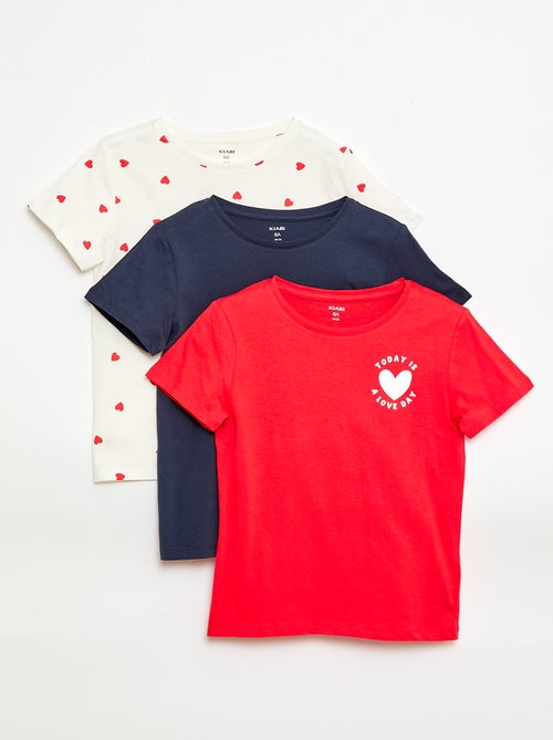 Lot de 3 t-shirts à manches courtes - Kiabi