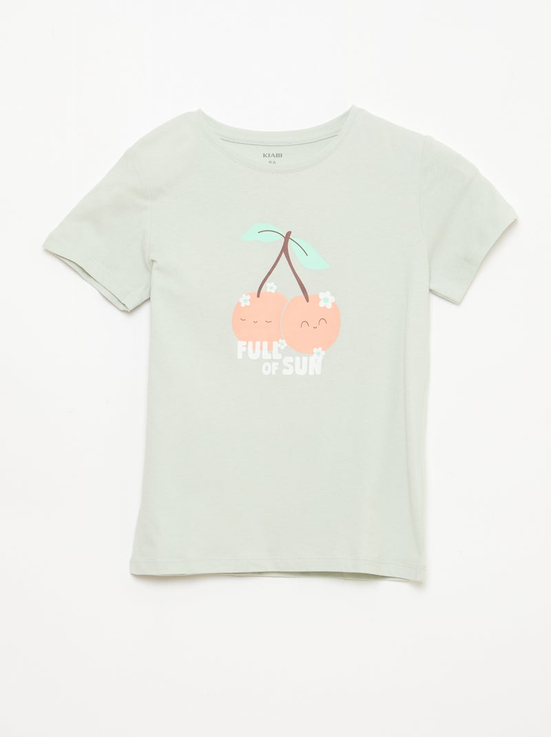 Lot de 3 t-shirts à manches courtes Vert - Kiabi