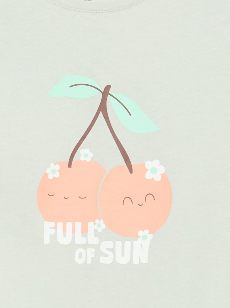 Lot de 3 t-shirts à manches courtes Vert - Kiabi