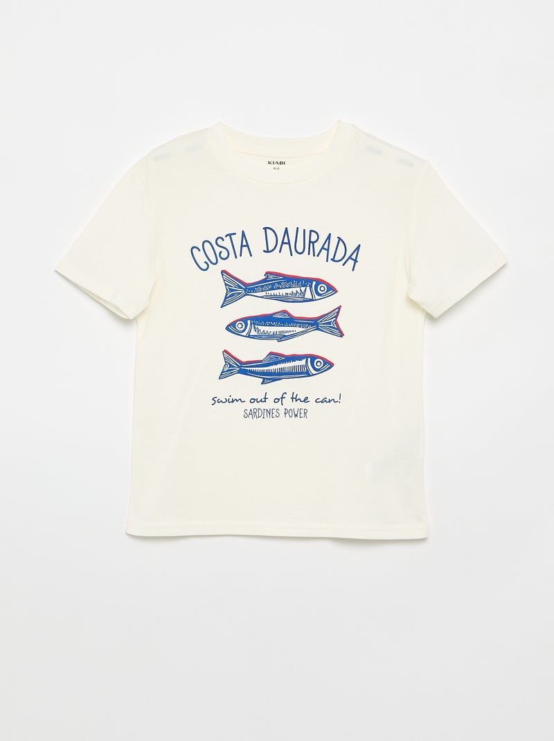 Lot de 3 t-shirts en coton Blanc - Kiabi