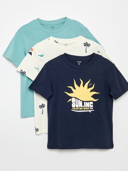 Lot de 3 t-shirts en coton - Kiabi
