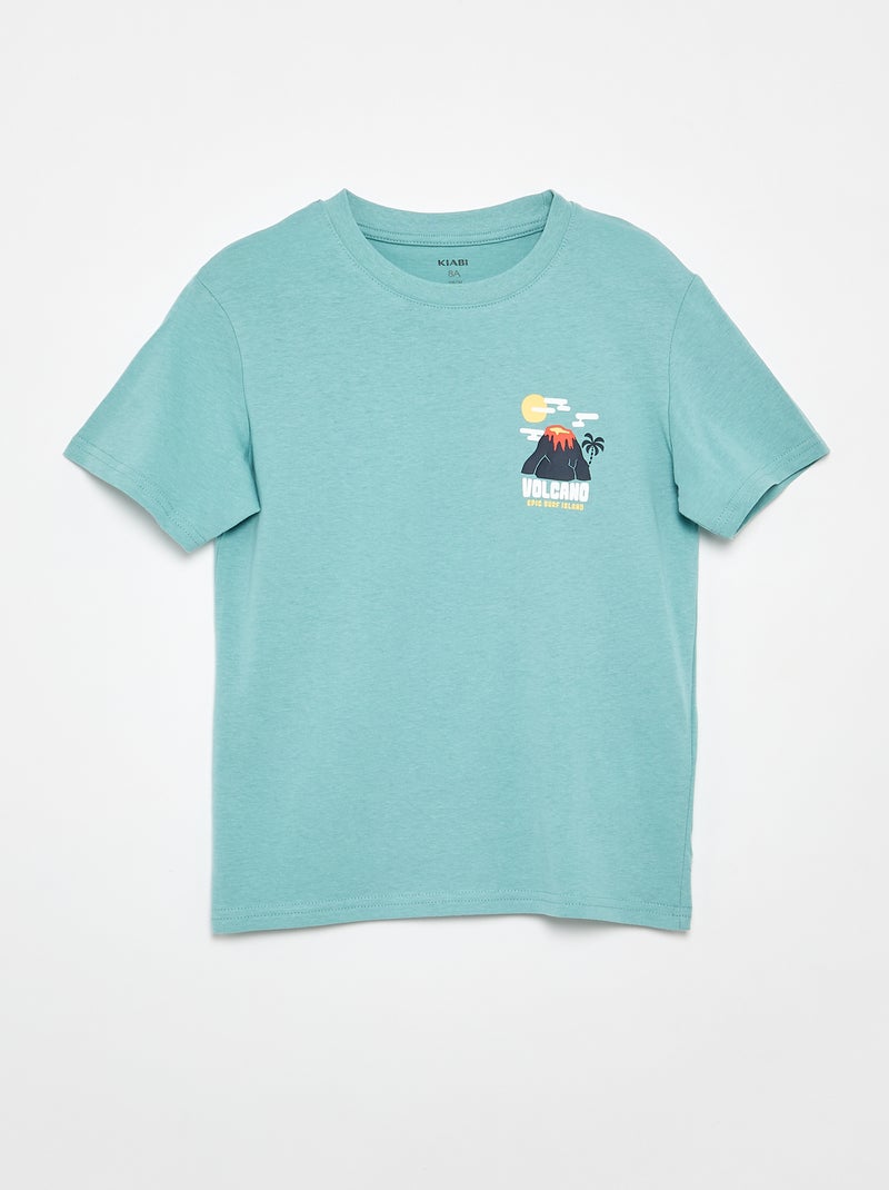 Lot de 3 t-shirts en coton Bleu - Kiabi