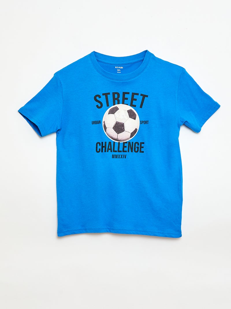 Lot de 3 t-shirts en coton Bleu - Kiabi