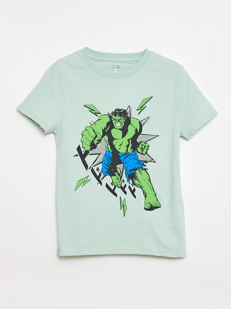 Lot de 3 T-shirts 'Marvel' à manches courtes Bleu - Kiabi