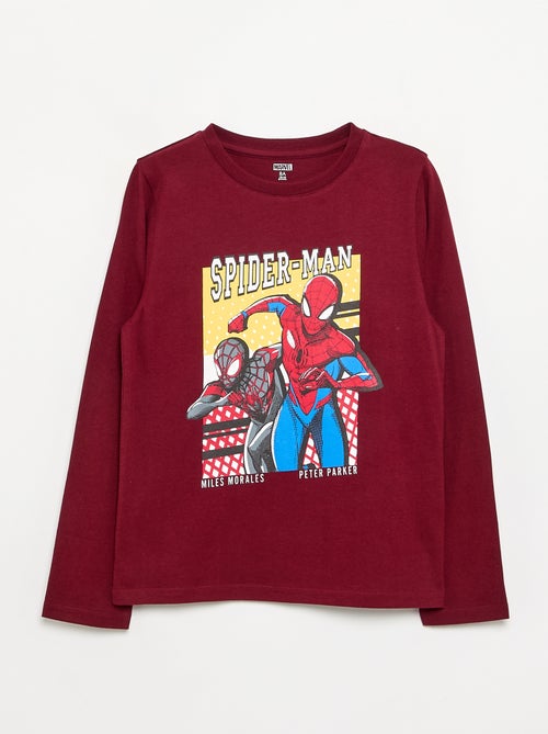 Lot de 3 T-shirts "Marvel' 'Spiderman' à manches longues - Kiabi Lot de 3 T-shirts "Marvel' 'Spiderman' à manches longues - Kiabi