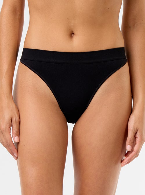 Lot de 3 tangas sans couture - Kiabi