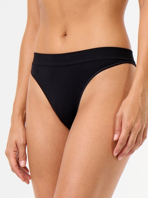 Lot de 3 tangas sans couture - Kiabi