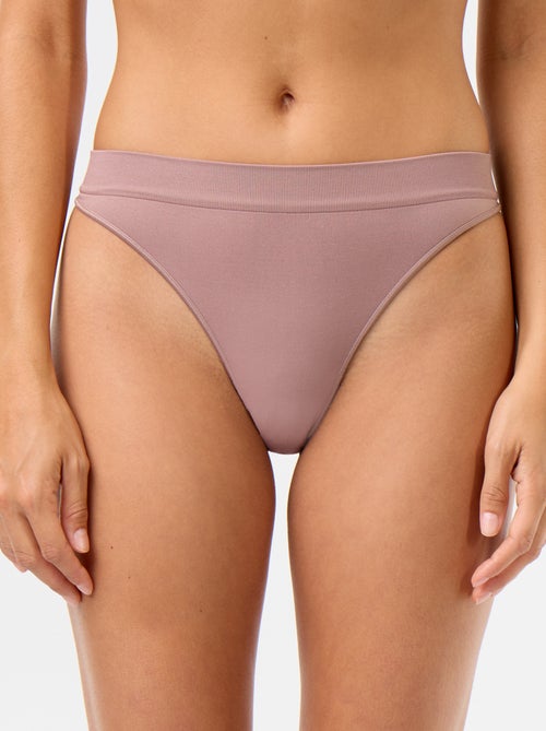 Lot de 3 tangas sans couture - Kiabi