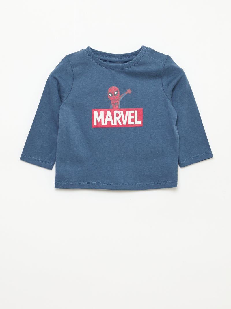 Lot de 3 tee-shirts 'Spiderman' Bleu - Kiabi