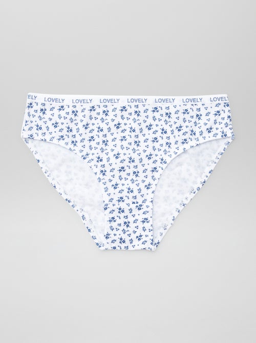 Lot de 4 culottes imprimées - Kiabi