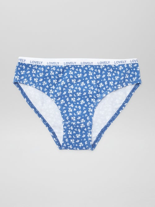 Lot de 4 culottes imprimées - Kiabi