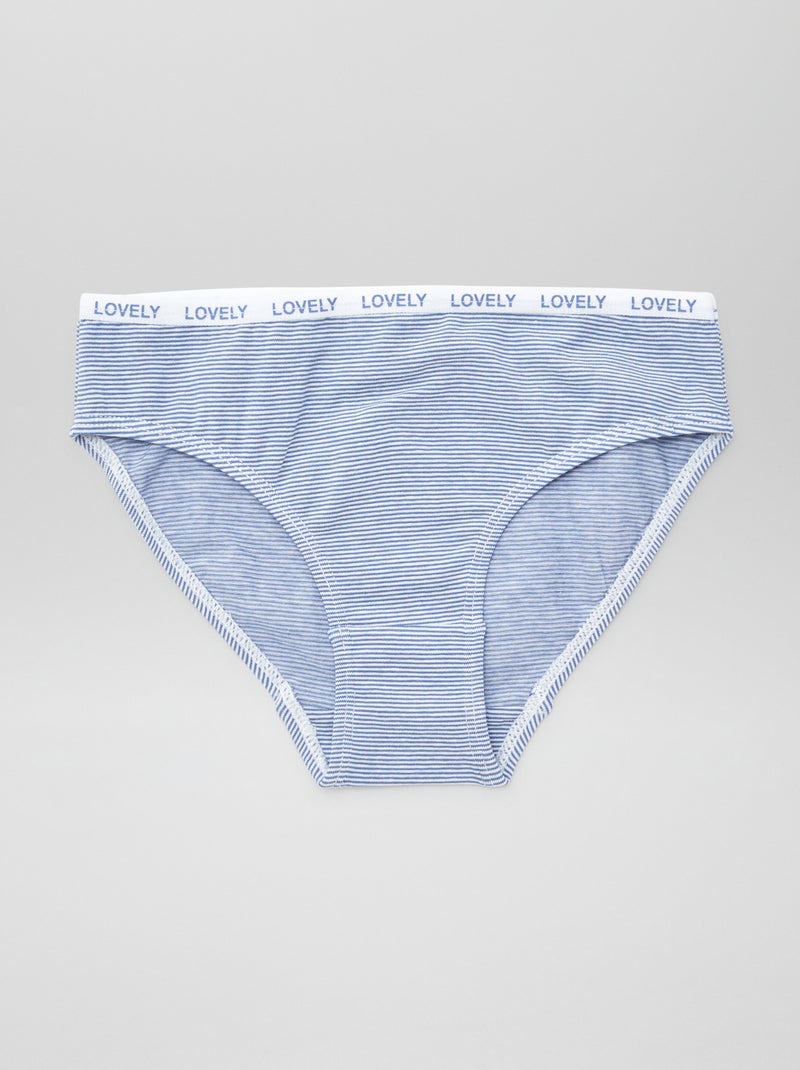 Lot de 4 culottes imprimées BLANC - Kiabi