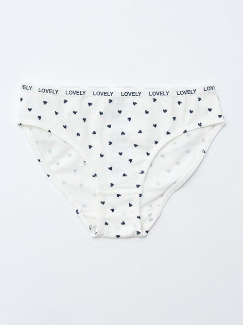 Lot de 4 culottes imprimées - Kiabi