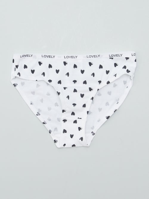 Lot de 4 culottes imprimées - Kiabi