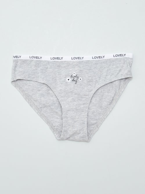 Lot de 4 culottes imprimées - Kiabi