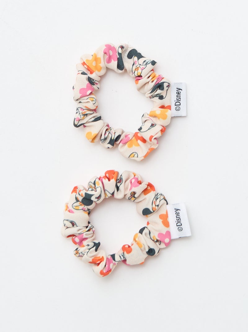 Lot de 4 pinces + 2 élastiques 'Stitch' Rose - Kiabi