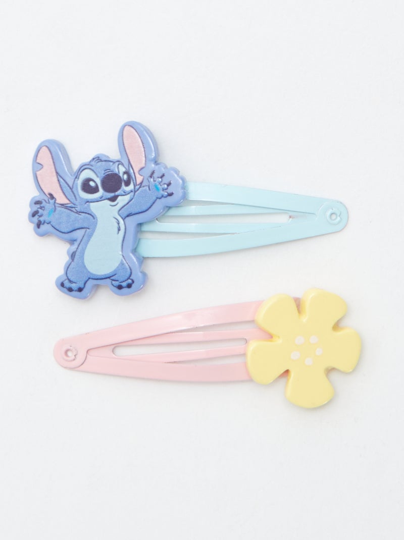 Lot de 4 pinces 'Stitch' BLEU - Kiabi