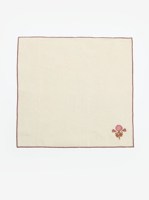 Lot de 4 serviettes de table 40 x 40 cm - Kiabi