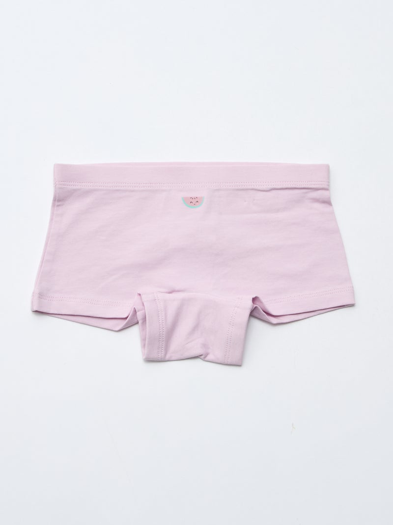 Lot de 4 shorties imprimé Jaune - Kiabi