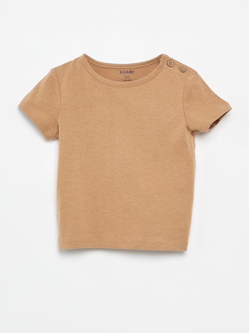 Lot de 4 T-shirts unis Blanc - Kiabi