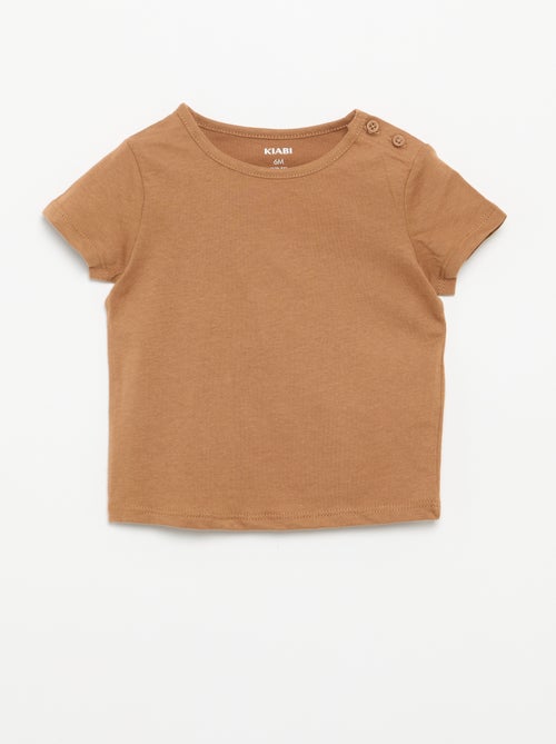 Lot de 4 T-shirts unis - Kiabi