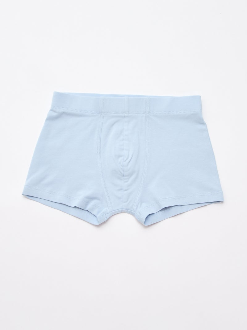 Lot de 5 boxers fantaisies Bleu - Kiabi