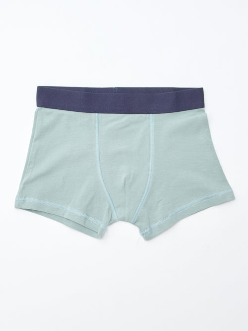 Lot de 5 boxers unis unis et imprimés - Kiabi