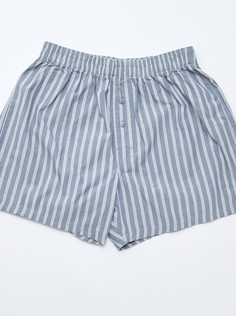 Lot de 5 caleçons en coton Gris - Kiabi