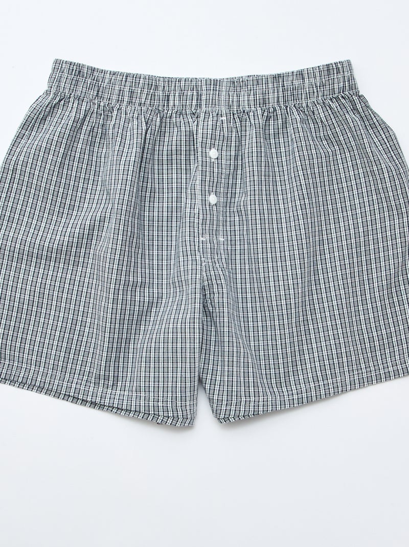 Lot de 5 caleçons en coton Gris - Kiabi