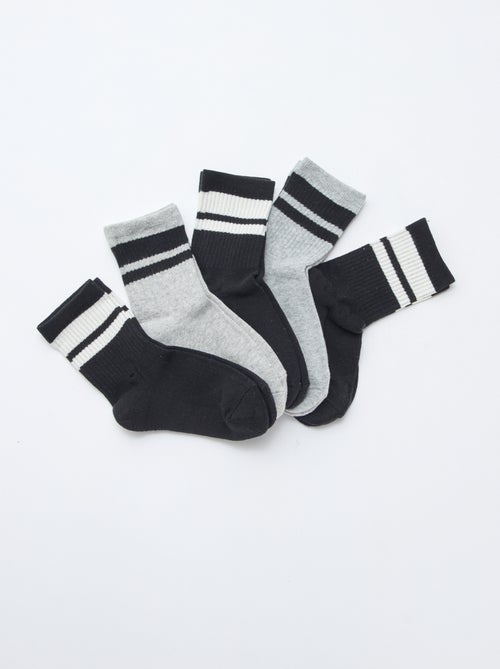Lot de 5 chaussettes en coton - Kiabi