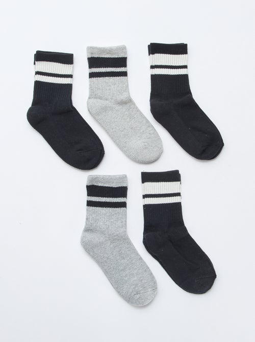 Lot de 5 chaussettes en coton - Kiabi