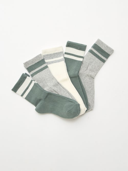 Lot de 5 chaussettes en coton - Kiabi