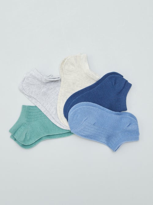 Lot de 5 chaussettes invisibles - Kiabi