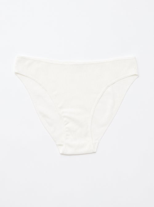 Lot de 5 culottes en maille côtelée - Kiabi