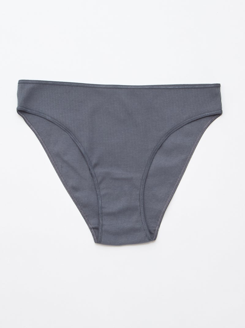 Lot de 5 culottes en maille côtelée Rose - Kiabi