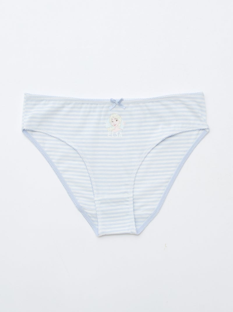 Lot de 5 culottes 'Reine des Neiges' Bleu - Kiabi