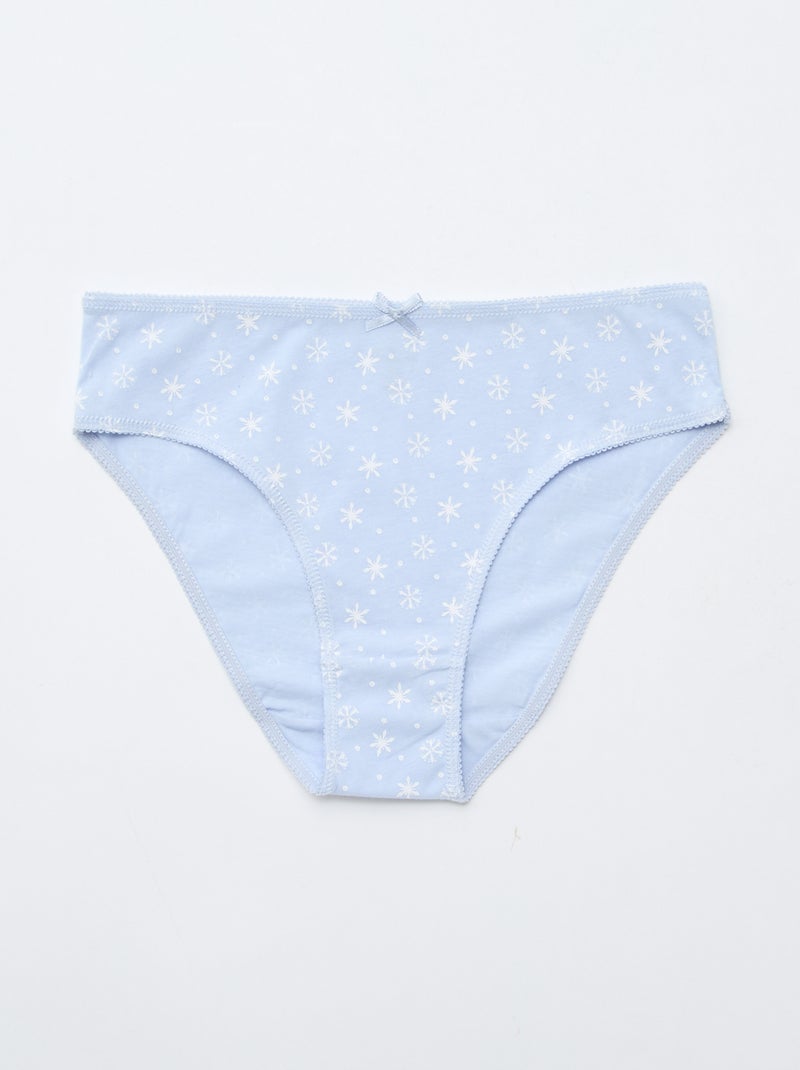 Lot de 5 culottes 'Reine des Neiges' Bleu - Kiabi