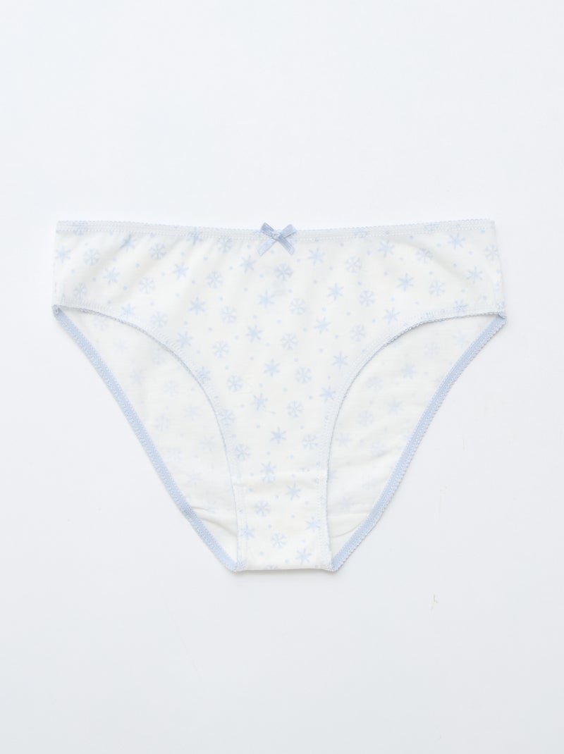 Lot de 5 culottes 'Reine des Neiges' Bleu - Kiabi