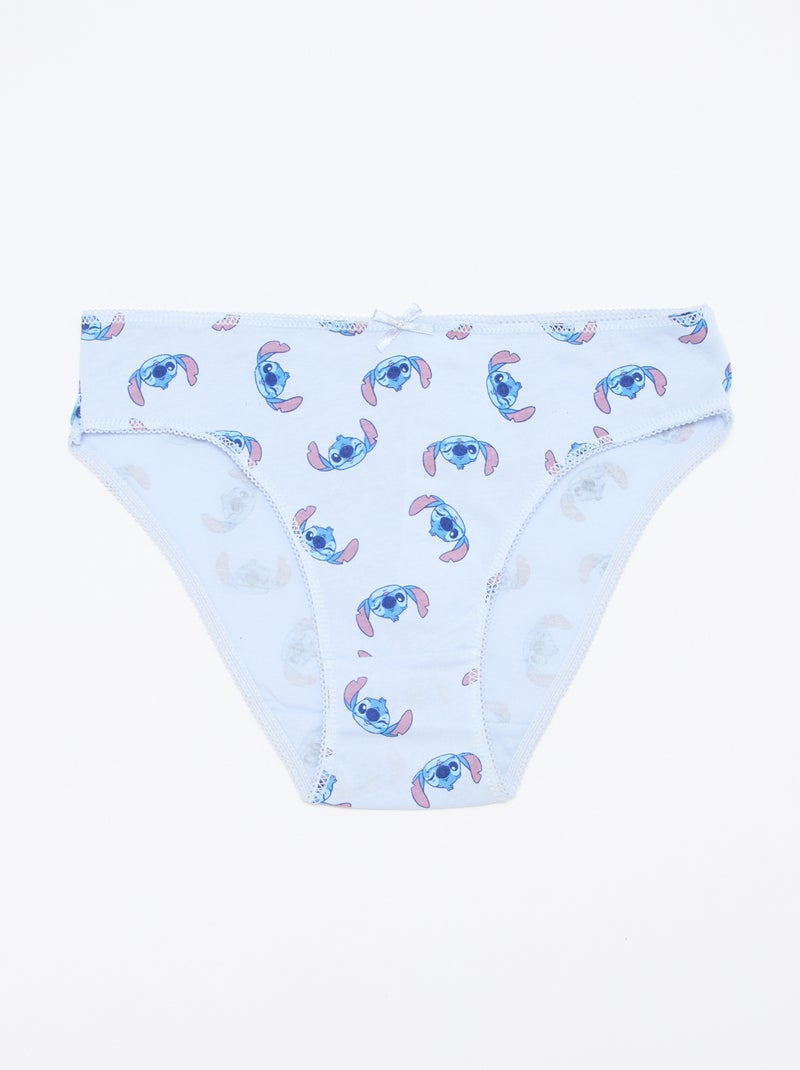 Lot de 5 culottes 'Stitch' Bleu - Kiabi