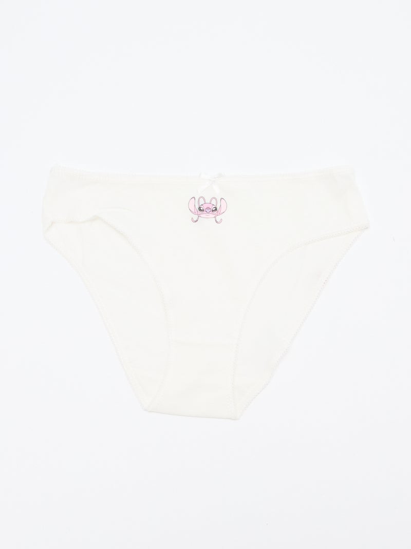 Lot de 5 culottes 'Stitch' Violet - Kiabi