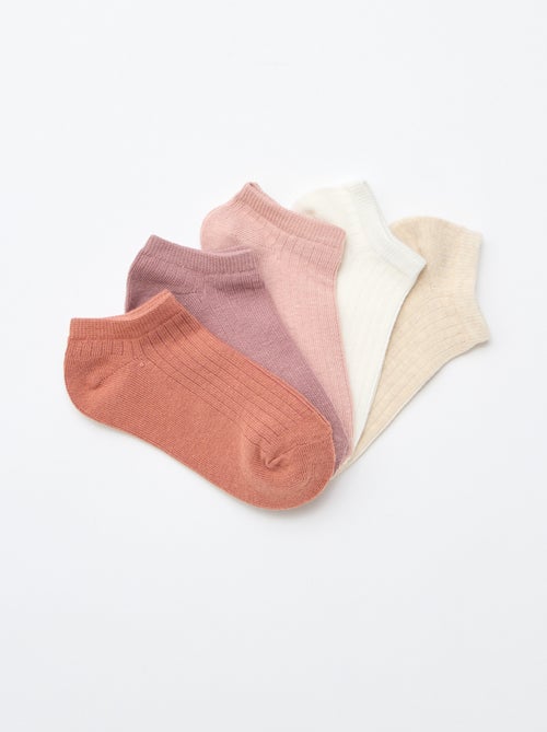 Lot de 5 paires de chaussette en coton - Kiabi