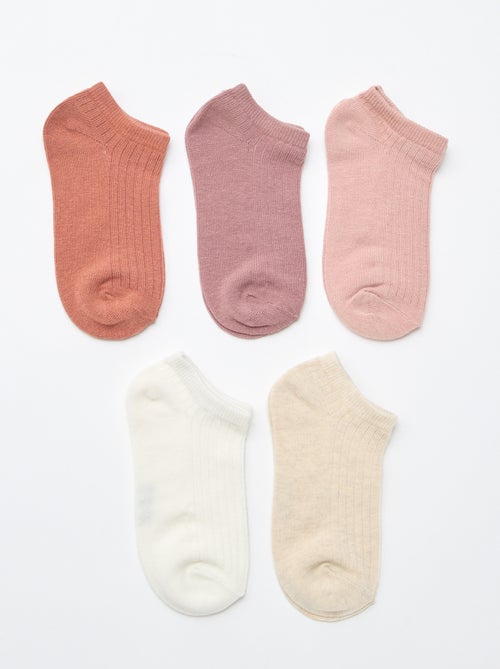 Lot de 5 paires de chaussette en coton - Kiabi