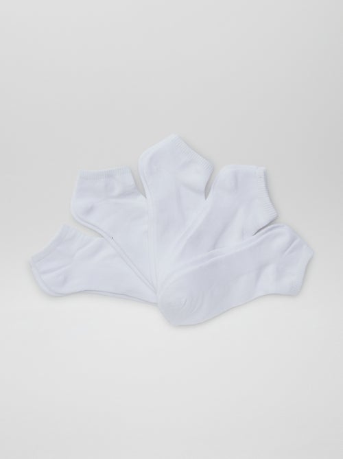 Lot de 5 paires de chaussettes invisibles - Kiabi