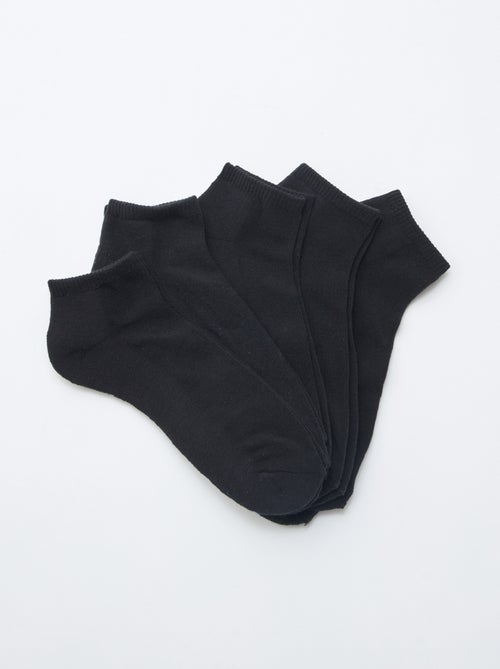 Lot de 5 paires de chaussettes invisibles - Kiabi